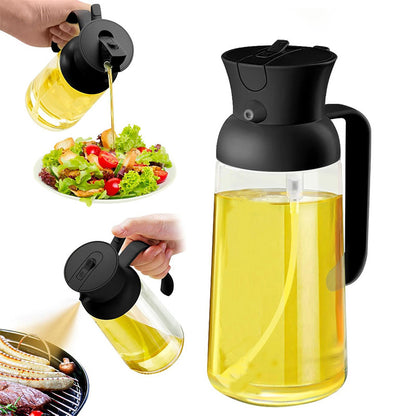 DualFlow Glass Olive Oil Dispenser